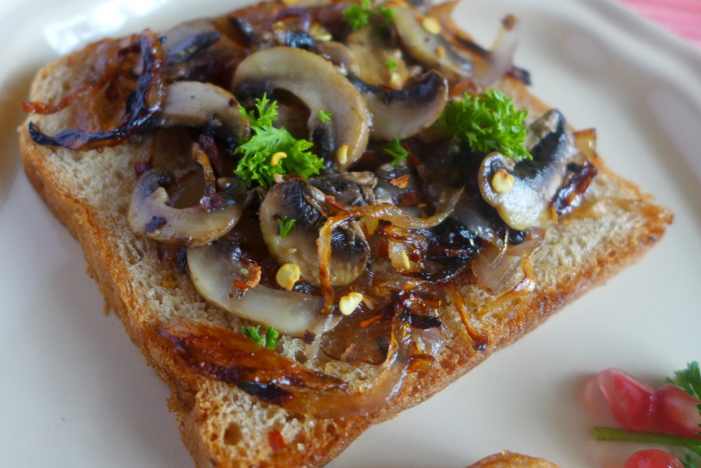 Mushroom-Onion Panini